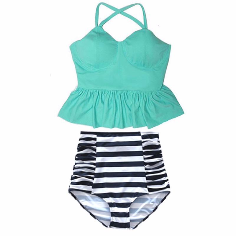 TCBSG-2016-New-Bikinis-Women-High-Waist-Swimsuit-Push-Up-Bikini-Set-Swimwear-Female-Hem-Top