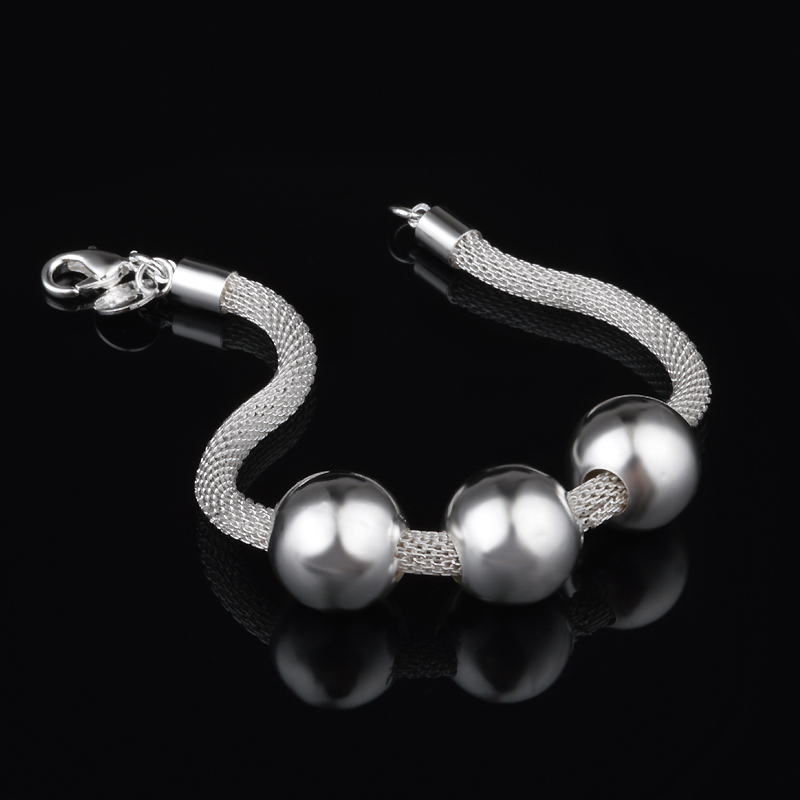 Wholesale-925-Sterling-Silver-Jewelry-Charm-Bracelet-Hand-beaded-Snake ...