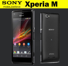 Original Cell phone Sony xperia M C1905 Dual core Unlocked phone Android OS GPS WIFI 1GB