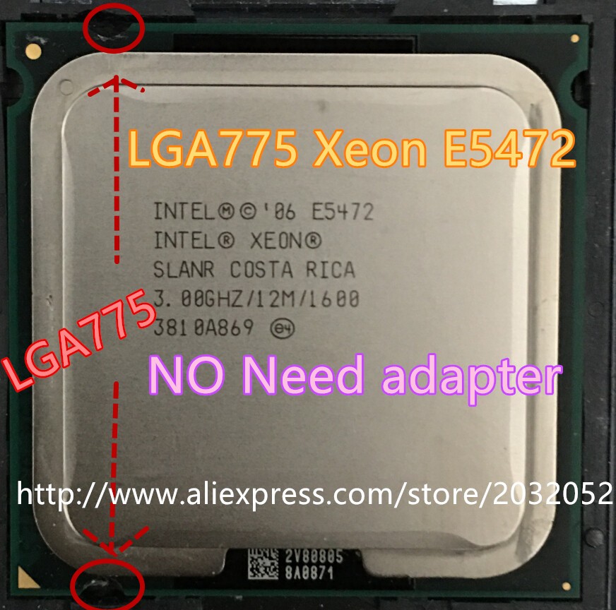 Купить lntel xeon e5472 3.0ghz/12m/1600mhz/cpu равных для lga775 core 2 ...