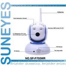 SunEyes Wireless IP Camera With IR Night Vision and Remote Pan/Tilt Free 81ch Professional Software SP-FJ01W