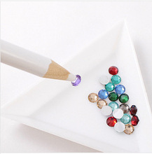FREE SHIPPING 2PCS White Wooden Drill Point Pen for Rhinestones