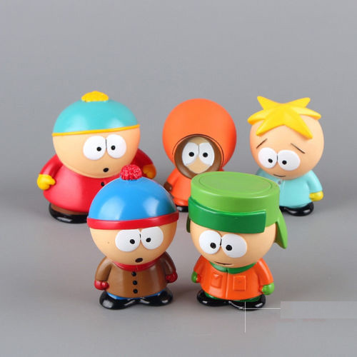 CHARM HOT Set of 5 pcs Characters South Park Action 6cm Figures Dolls