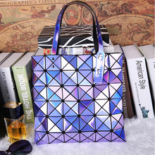 2016 Diamond Lattice laser Fold Over Bags Brand Bao Women Handbags Shopper Bag Shoulder Bags Totes