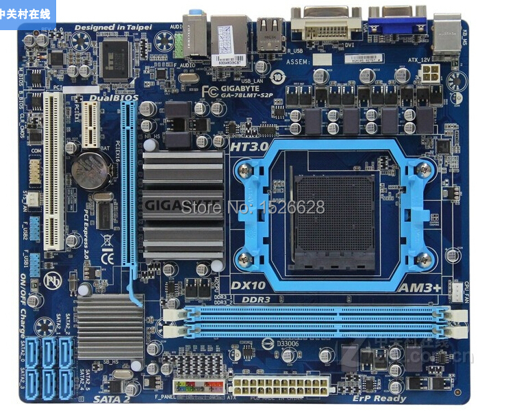 100% original desktop motherboard for Gigabyte GA-78LMT-S2P DDR3 Socket AM3+ Fully integrated Gigabit Ethernet free shipping