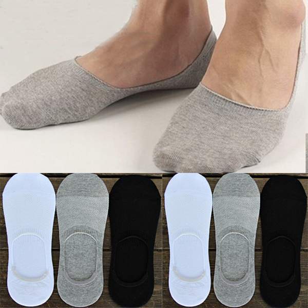 New Hot Men Cotton True No Show Socks Invisible Loafer Boat Shoe Low Cut 1 Pair