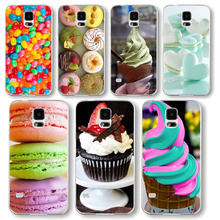 2015 new arrival hot dessert ice cream Macarons styles sweet hard cover PC print high quality phone case For iphone 4 4s