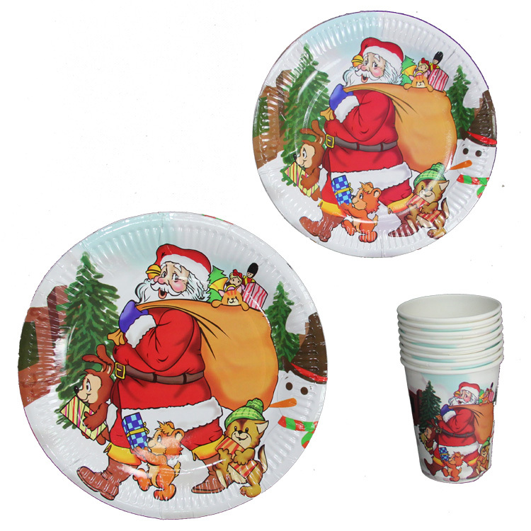 children s disposable tableware set christmas party children s disposable tableware set christmas party