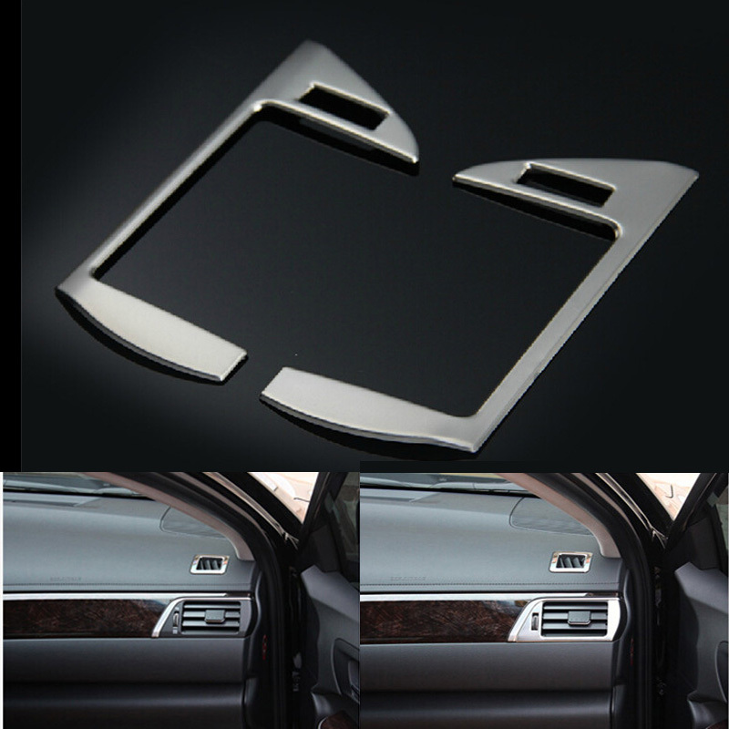 Car Styling Air Condition Cover Air Vent Cover Trim For Toyota Camry 2015 Stainless Steel 2Pcs Per Set