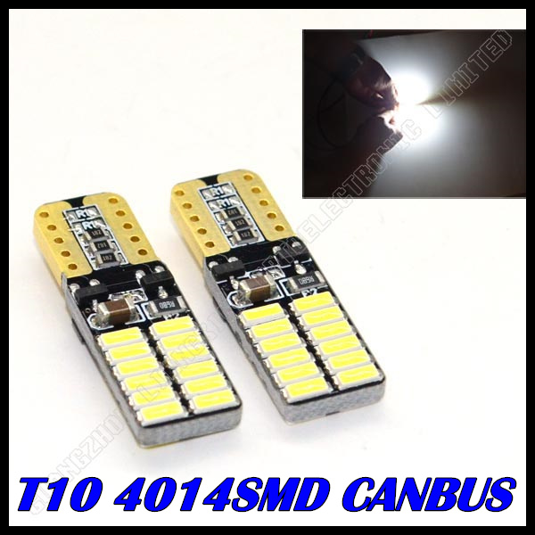 50 ./ T10  194 T10   canbus T10 24SMD 4014      canbus        