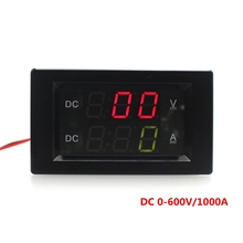 1pcs DC 0-600V DC 0-1000A led panel digital Voltmeter Ammeter Power supply DC 3.5-30V voltage current meter gauge