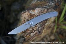 2015 NEW Design S35VN steel balde folding knife with TC4 titanium bearing handle hunting knives pocket