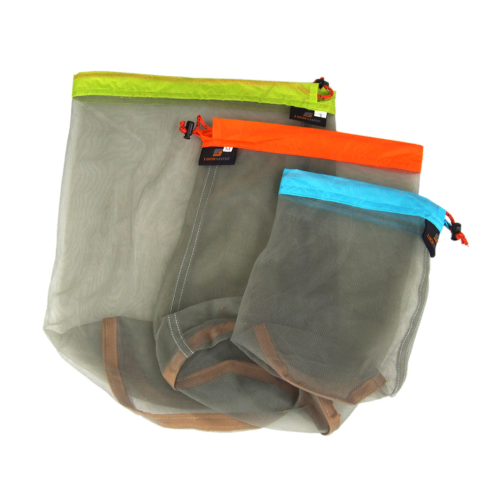 Vaultz Mesh Zipper Pouch Set - Pack of 10 - Mesh Pouch Zipper Bags for Organizing, Storage, Travel, School, Cosmetics - Small, Medium & Large