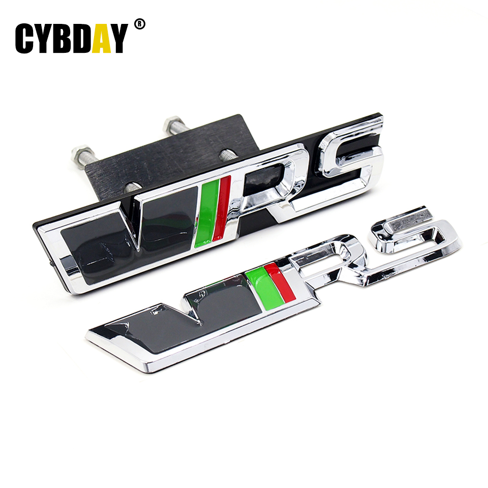 SKODA 90mm VRS RS Racing Sport Front Hood Emblem Badge Car Rear