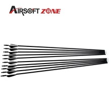 12PCS New Style Fiberglass Arrows with Nocks Proof Fiber Glass RECURVE BOWS Silver Arrowhead Airsoftsports