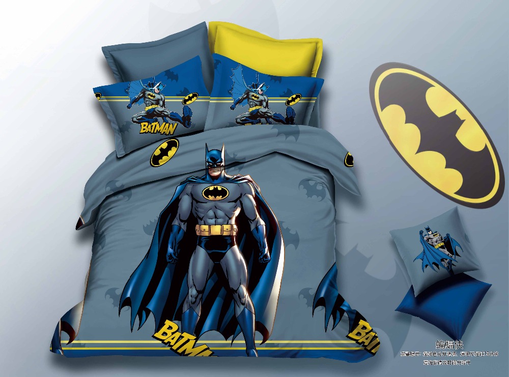 2016 arrival kids bedding set batman Anna minions Avengers Bedspread bedding sets,duvet cover,bed sheet quilt full queen size