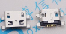 100pcs Micro USB 5pin 0.8 no side Flat mouth without curling side Female Connector For Mobile Phone Mini USB Jack Free shipping