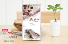 illustration 3D cameo case for Xiaomi Redmi Note case MIUI Hongmi Red Rice Note phone painting