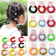 2016 Cute Kids Hair Accessories Baby Solid Candy Elastic Hair Bands Fashion Headbands Plastic Headdress Rubber Headwear For Girl