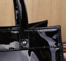 New Famous brand M bag PU leather shoulder bag Hamilton lock Tote purse 2015 fashion
