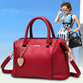 women new bag handbag pu leather 2016 work cross body cowhide wax shoulder big bag luxury