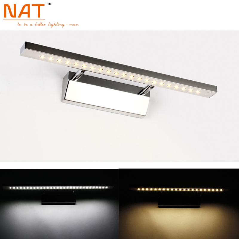 led wall mouted bathroom mirror lighting Arandela Banheiro 5w led light fixtures Stainless Steel Modern In Washroom 220v AC