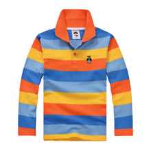 Top quality boys t shirt kids toddler big boys clothing long sleeve 100 cotton striped tops