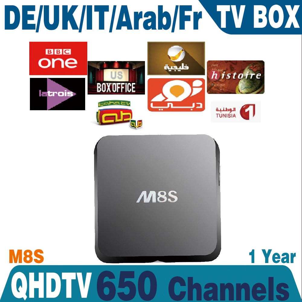 Cheapest Android Tv Box M8S For Smart Tv 4k Tv Include 1 Year Qhdtv Iptv Account French Sport Canal No Youtube Youporn Iptv
