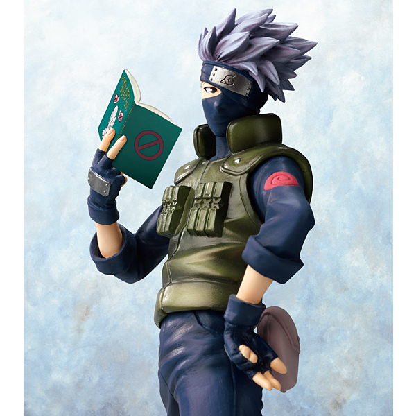 Free shipping Anime Naruto Hatake Kakashi Action figures With building