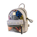 Fashion Snake print Edgy Contrast Color Backpack Women Trendy Rivets Small Bag 2016 New Designer Casual