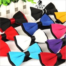 1 piece fashion brand bow tie polyester silk butterfly adjustable wedding bowtie bow ties for men