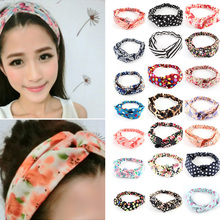 2015 Fashion Girls Casual Yoga Elastic Turban Twisted Knotted Hair Band Headband Time limited Hot