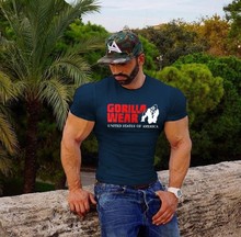 Summer Men’s Gym Hip-Hop T-Sshirt The Gorilla Wear Tshirt Fitness Men Bodybuilding Tee Shirts Short Sleeve Streetwear Tops