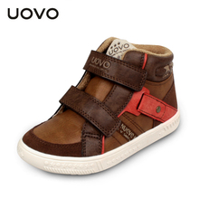 UOVO 2016 boys high quality mid-cut flat shoes kids fashion sport shoes autumn winter sneaker shoes for boys size 27-35