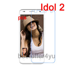 2pcs 0.15mm Ultrathin Clear HD Screen Protector Film For Alcatel One Touch Idol 2 Mini S Transparent Cover Guard +Cleaning Cloth