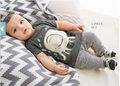 2016 Summer baby boy clothing sets short sleeved cotton T shirt pants Elephant Girl clothing sets