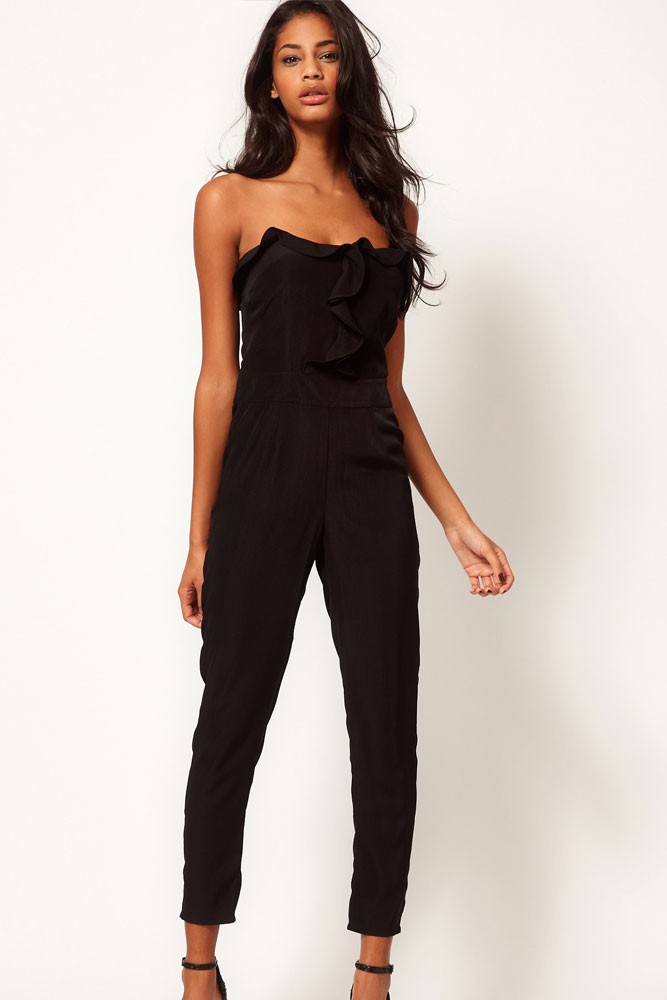 Black-Bandeau-Jumpsuit-with-Frill-Front-LC6225-2-1