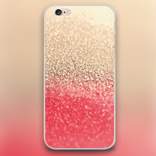 GOLD red sand Design black skin case cover cell mobile phone cases for Apple iphone 4 4s 5 5c 5s 6 6s 6plus hard shell