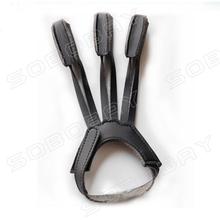 3 Finger Archery Protect Glove Pull Bow Arrow Leather for Shooting Hunting Finger Protector
