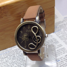 Relogio Feminino Sheet music pattern Quartz Watch women watches fashion Multi color wristwatches relojes mujer 2015