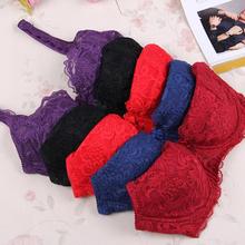 Sexy Women Lace Push Up Bras 5 8 Cup Coverage Gather Brassiere Underwire Bra