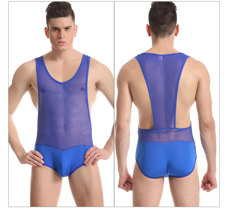 Fitness exercise leotard transparent nylon mesh breathable fabric underwear sexy clothes JQK328
