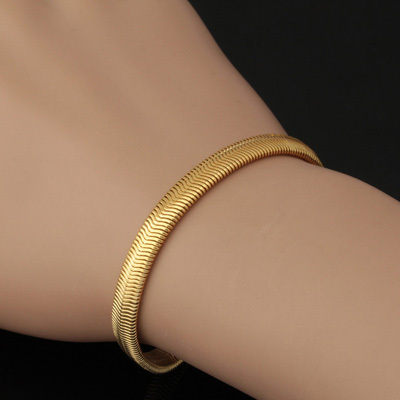 Hot chain bracelet 18k Gold Serpentine chain bracelet Men Women s bracelets bangles B518a