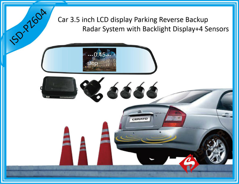 3.5 TFT LCD Monitor Car Parking Sensor System Rear View Camera Mirror Backup Reverse Radar 4 Sensors 7 Colors Free Shipping 3.5 TFT LCD Monitor Car Parking Sensor System Rear View Camera Mirror Backup Reverse Radar 4 Sensors 7 Colors Free Shipping