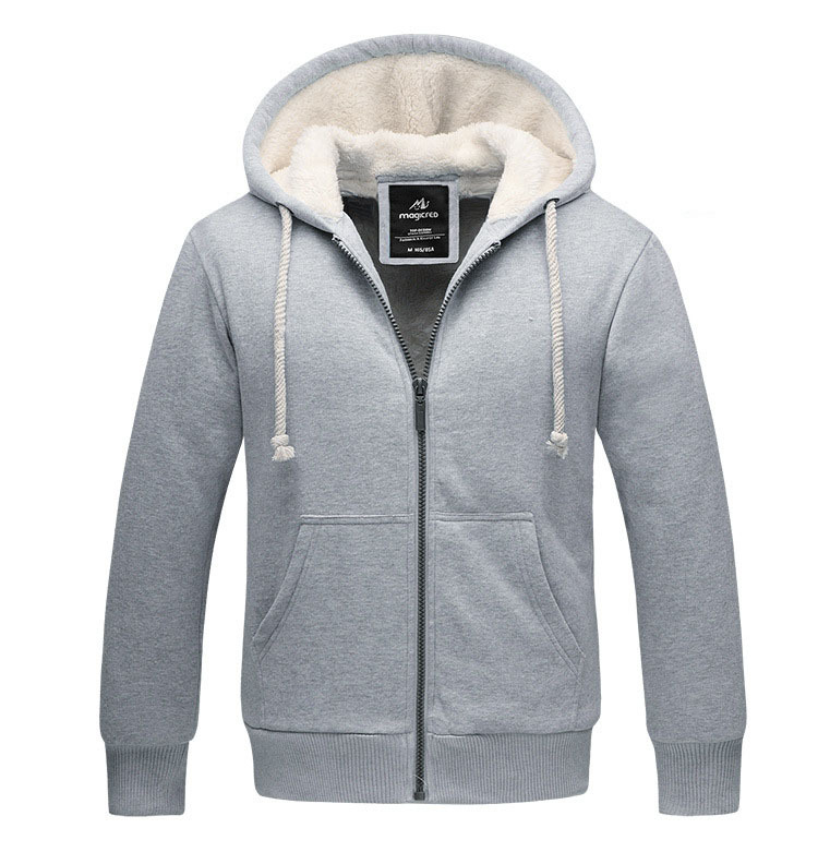 Plain grey zip up hoodie These plain zip hooded sweatshirts are versatile and can be worn to the gym and as casual daily wear. Pack any of our hoodies for warm ups and cool downs on game days. With our wide range of color selections, we have a hoodie for every team uniform.