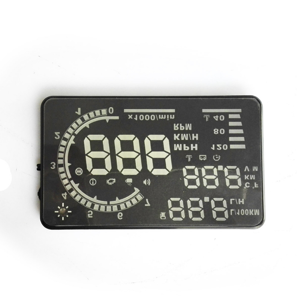 A8 5 5 Inch Large Screen Car HUD Head Up Display OBD II OBD2 Multicolor Display