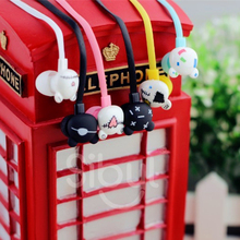 2016 New Arrival Macaroon Kids Earphone In-Ear Cartoon Headset 3.5mm Automatic Retractable Earphones For Mobile Phone Iphone