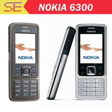 Nokia 6300 2MP Camera bluetooth MP4 refurbishment cell phone Russia keyboard Fast Shipping