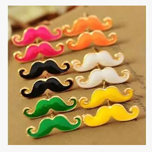 E125 Hot Fashion European and American Cute Sexy Vintage Drip Mustache Stud Earrings Small Jewelry Wholesale