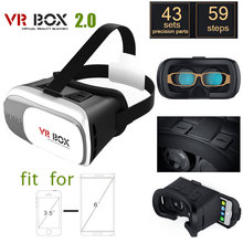 2015 Google cardboard HeadMount VR BOX 2.0 Version VR Virtual Reality Glasses rift 3D movies Games for 3.5″ – 6.0″ Smart Phone